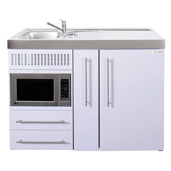 1200mm Commercial Silver Mini Kitchen without Hob